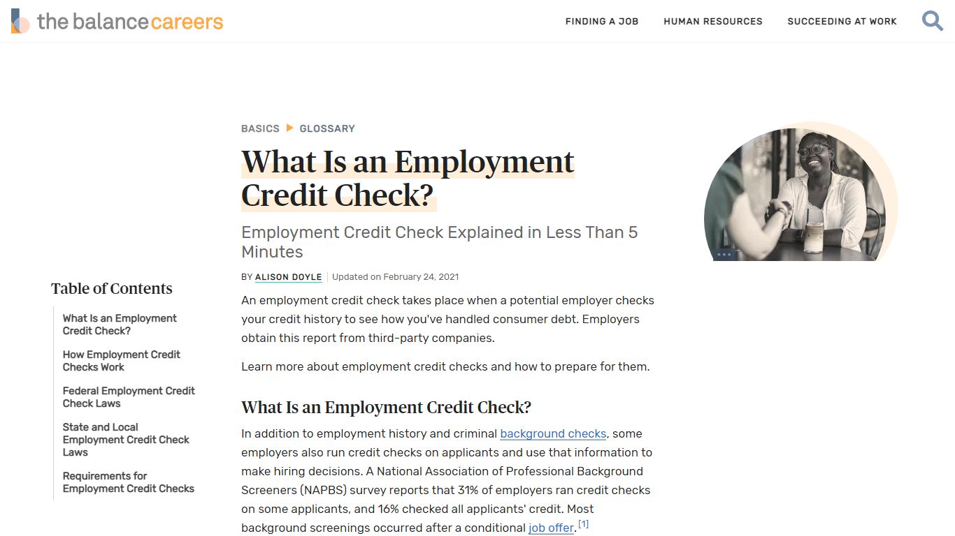 Employment Credit Checks: What Are They? - The Balance Careers