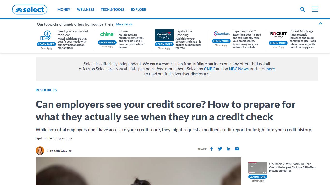 Why employers check your credit score and what they can see - CNBC